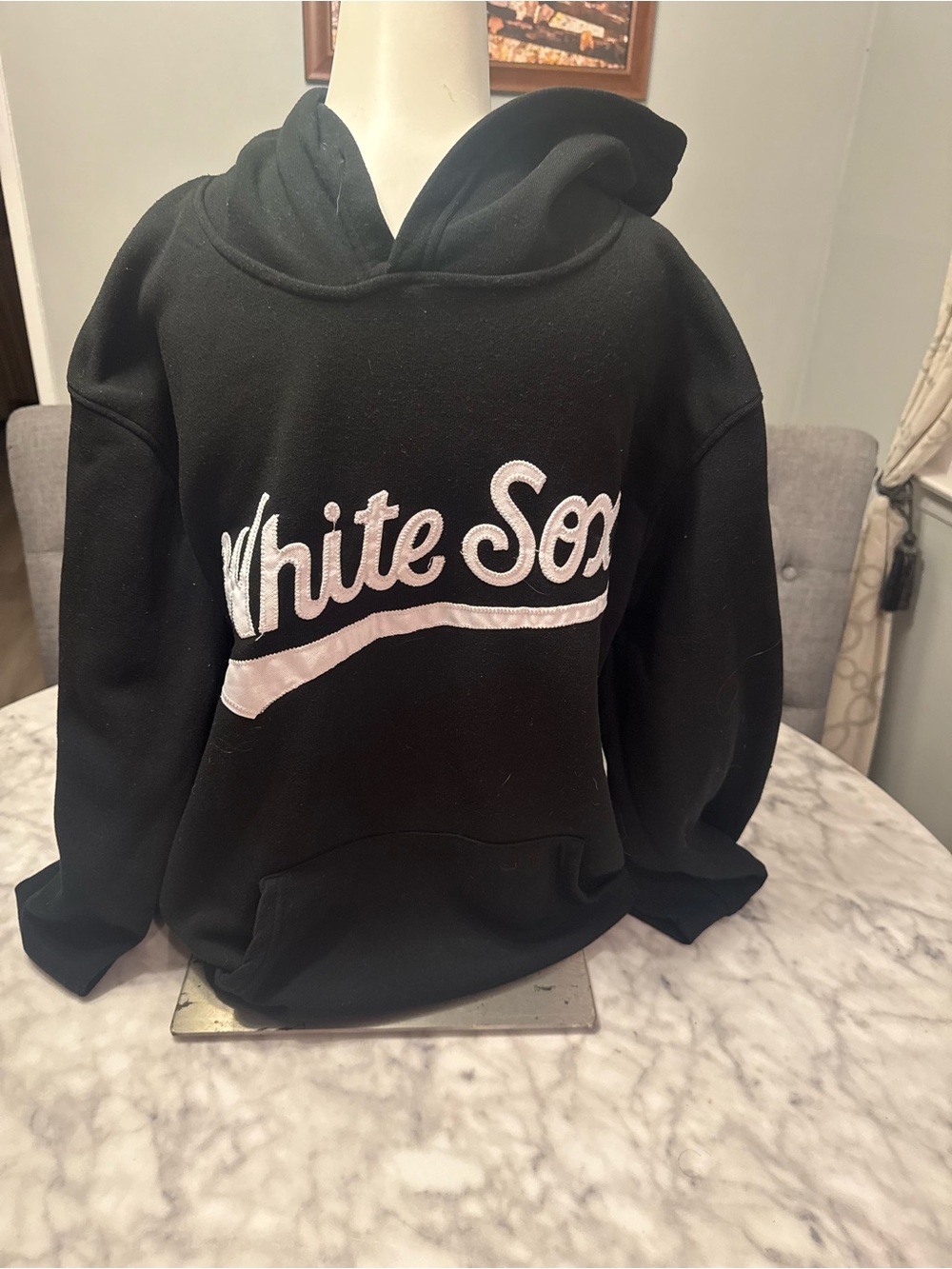 Chicago White Sox Black Hooded Sweatshirt with White Script